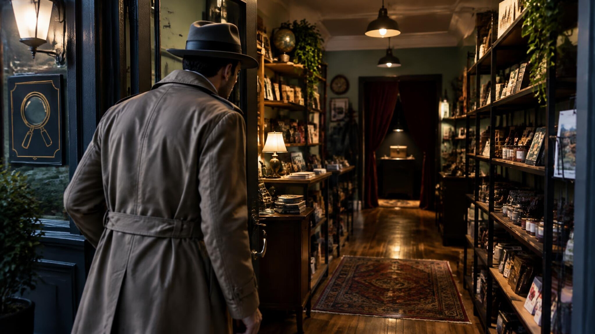 mystery shop entrance