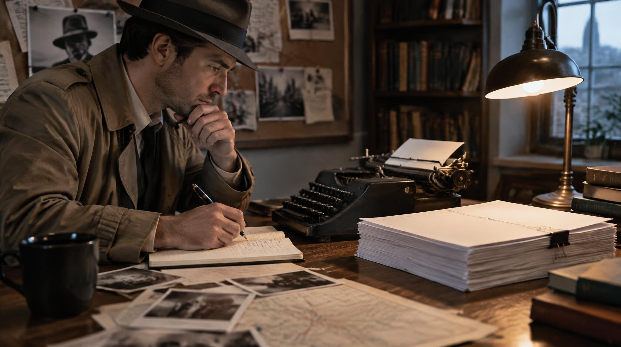 detective writing notes