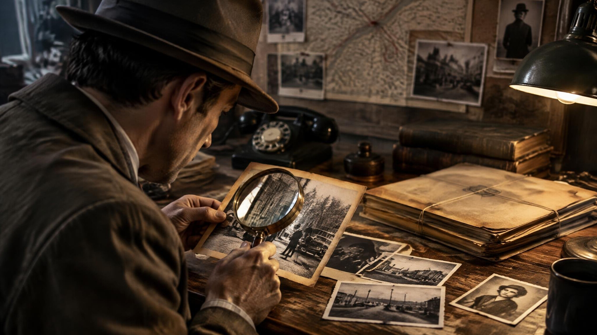 detective investigating old case